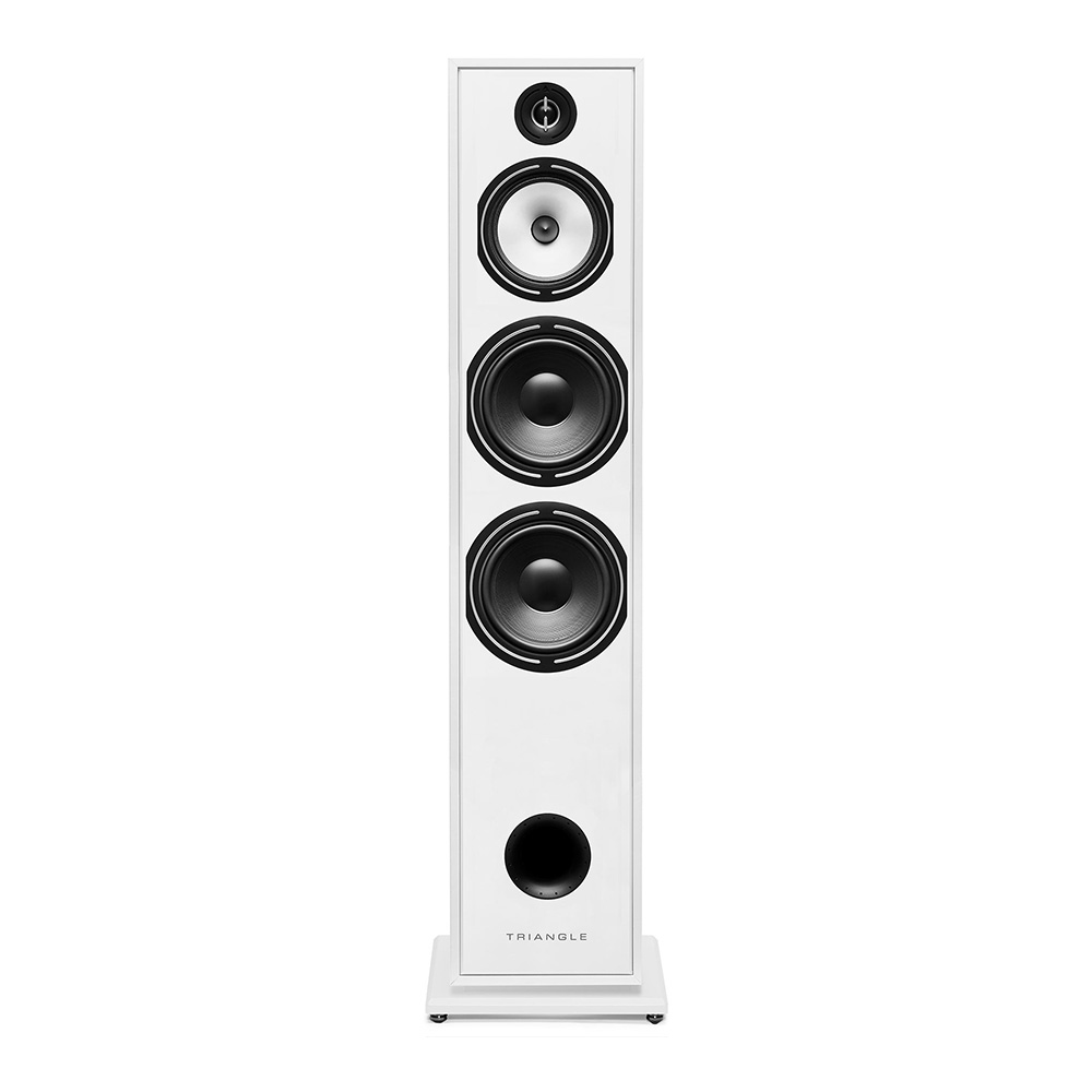 Enceinte colonne Borea BR10 blanc face avant