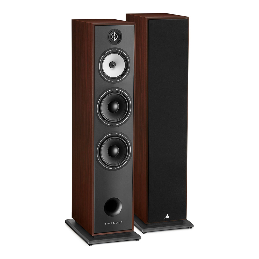 Enceintes colonnes Borea BR10 noyer paire