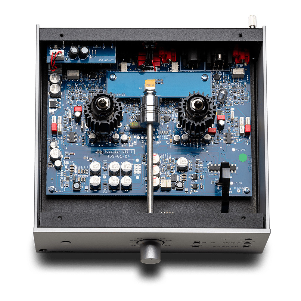 Préampli phono Pro-Ject Tube Box DS3 B vue intérieure