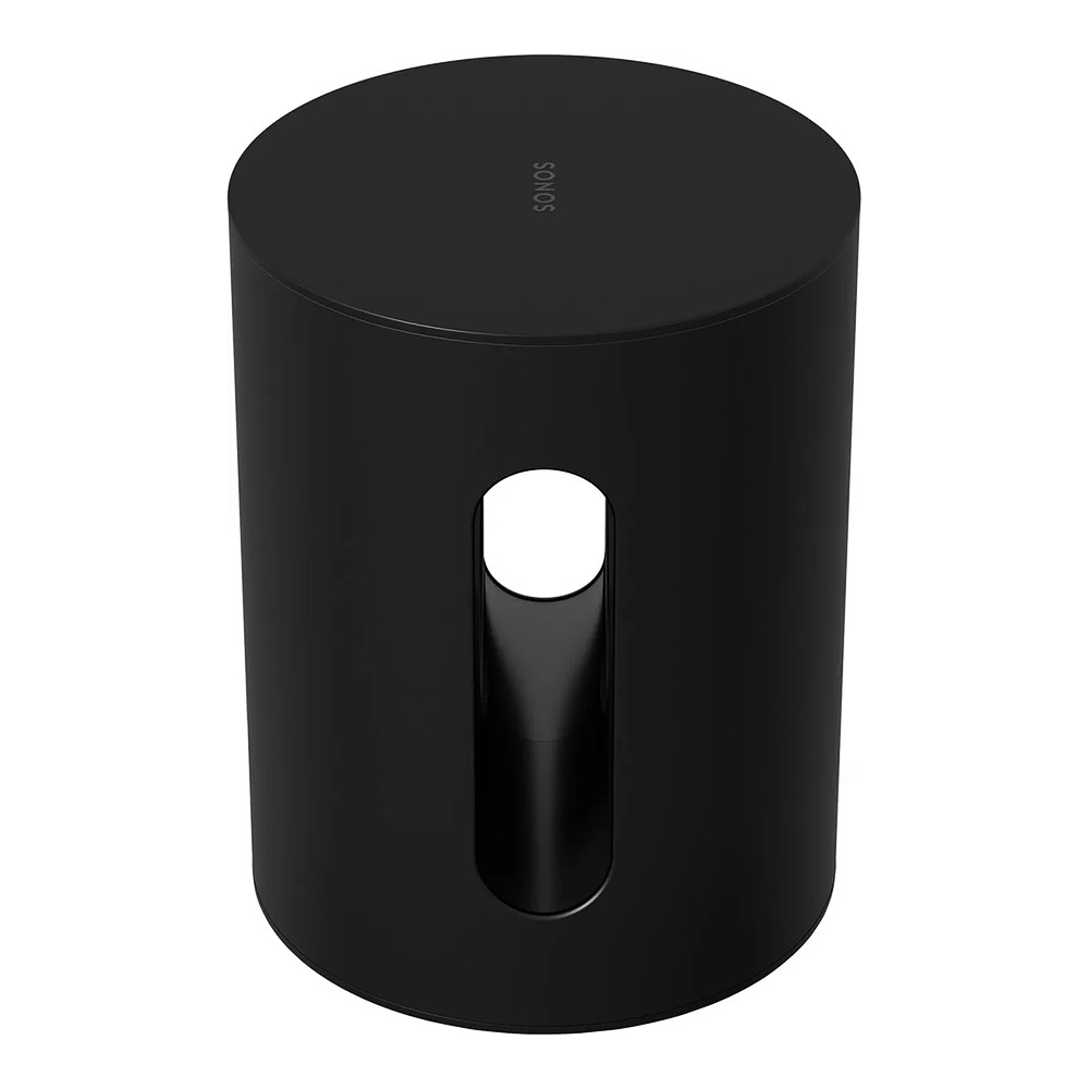 Sonos Sub Mini face avant inclinée noir