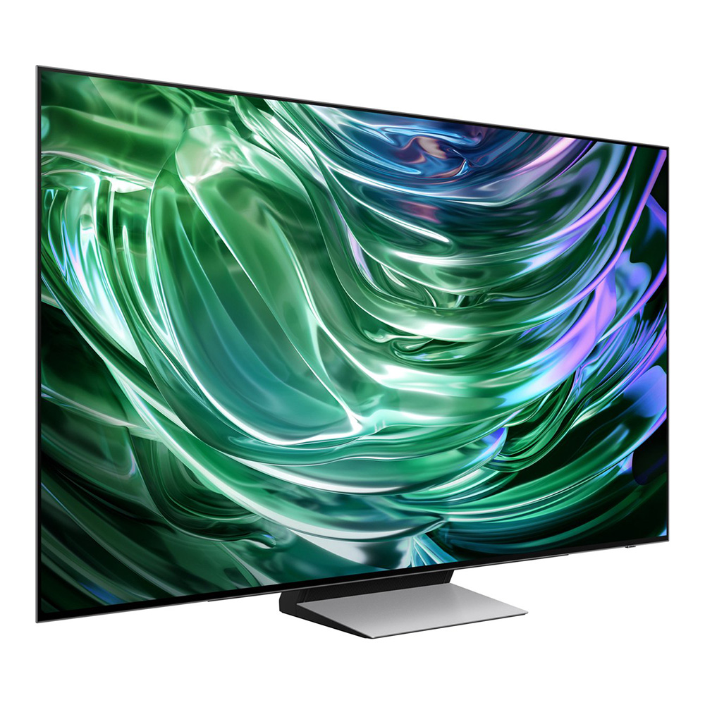 Téléviseur OLED Samsung QE83S93D vue oblique droite