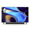 Televiseur OLED Sony Bravia K 65XR84A place au dessus dune barre de son