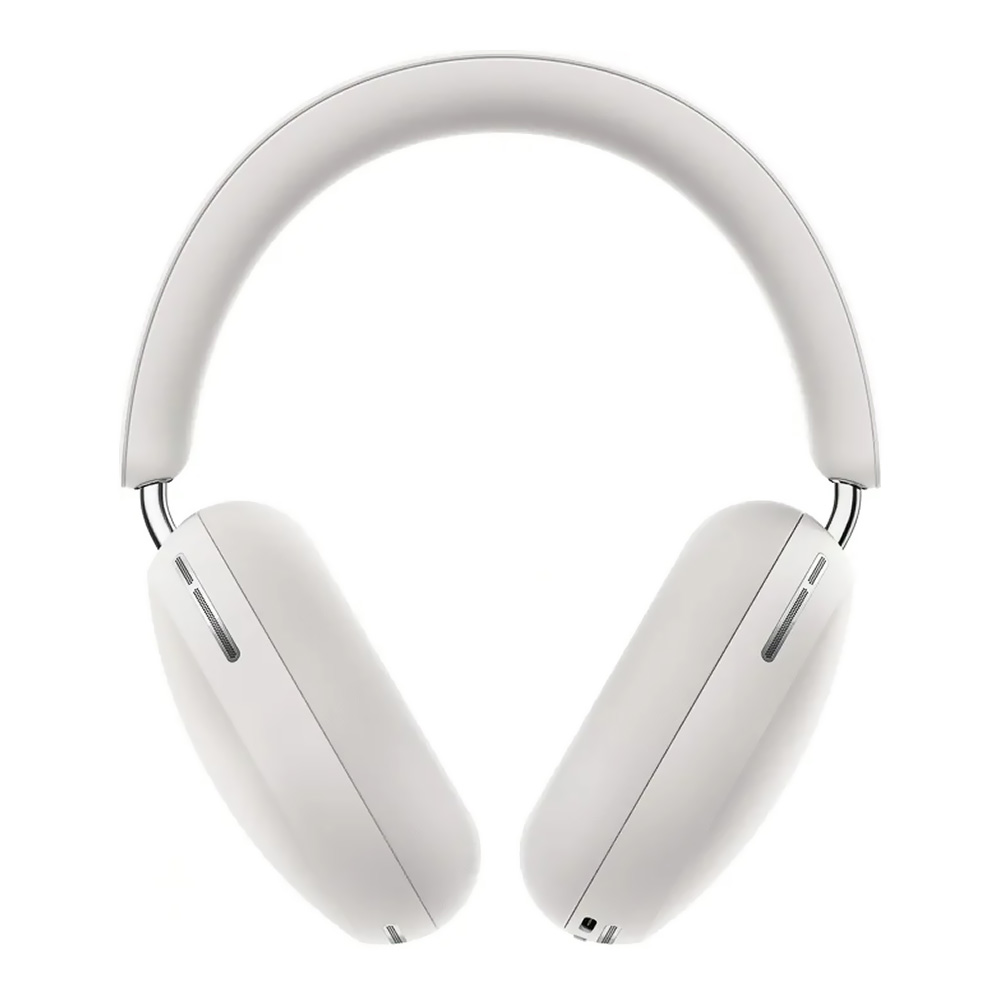 Vue arrière du Sonos Ace blanc mettant en avant l’arceau et l’arrière des oreillettes