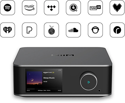 WiiM Ultra avec services de streaming et webradios