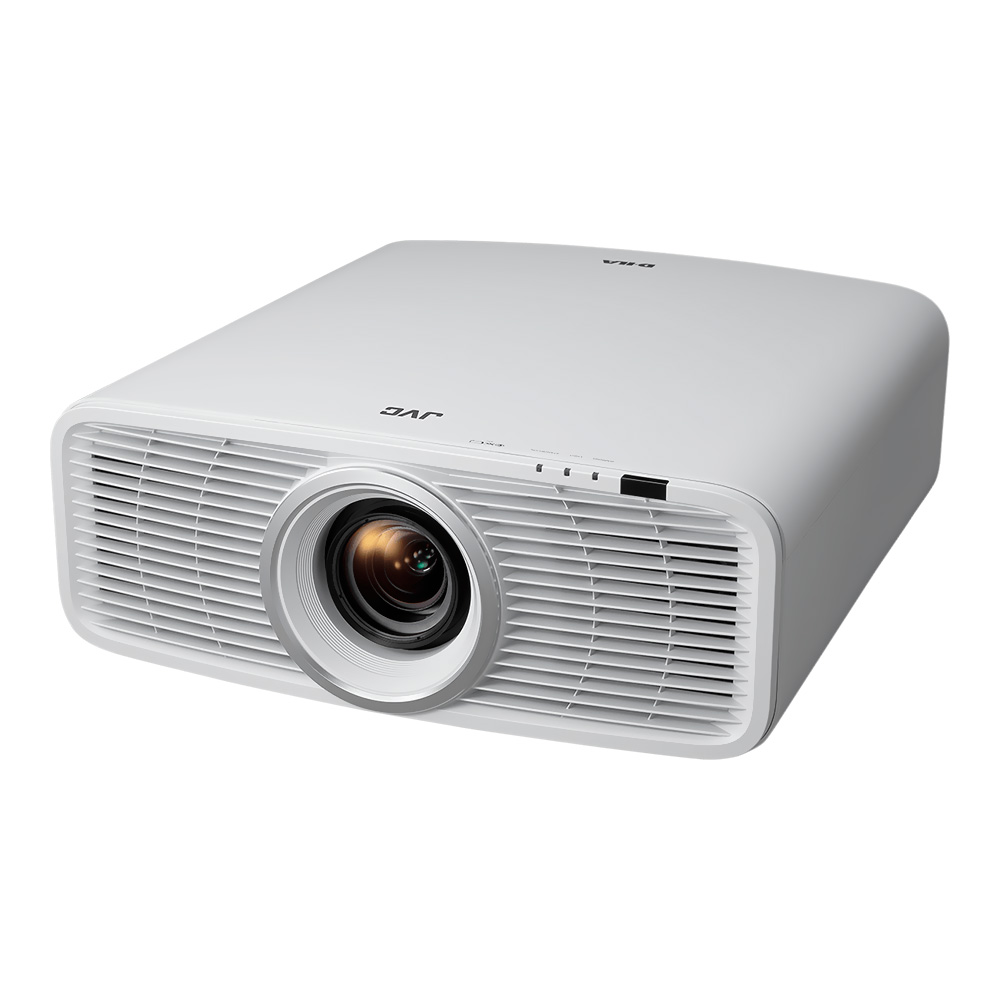Vidéoprojecteur JVC DLA NZ500 blanc vue orientée vers la gauche