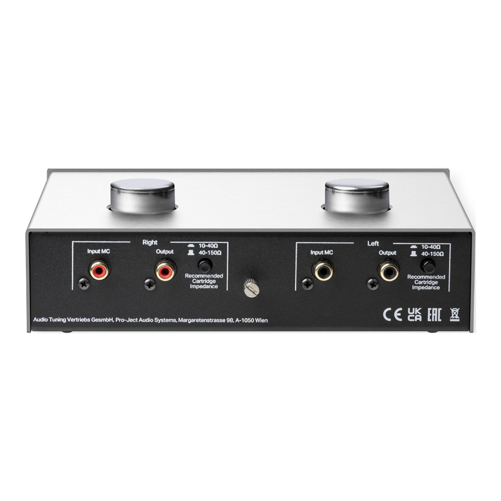 transformateur élévateur de signal Pro Ject MC Step Up Box S3 face arrière