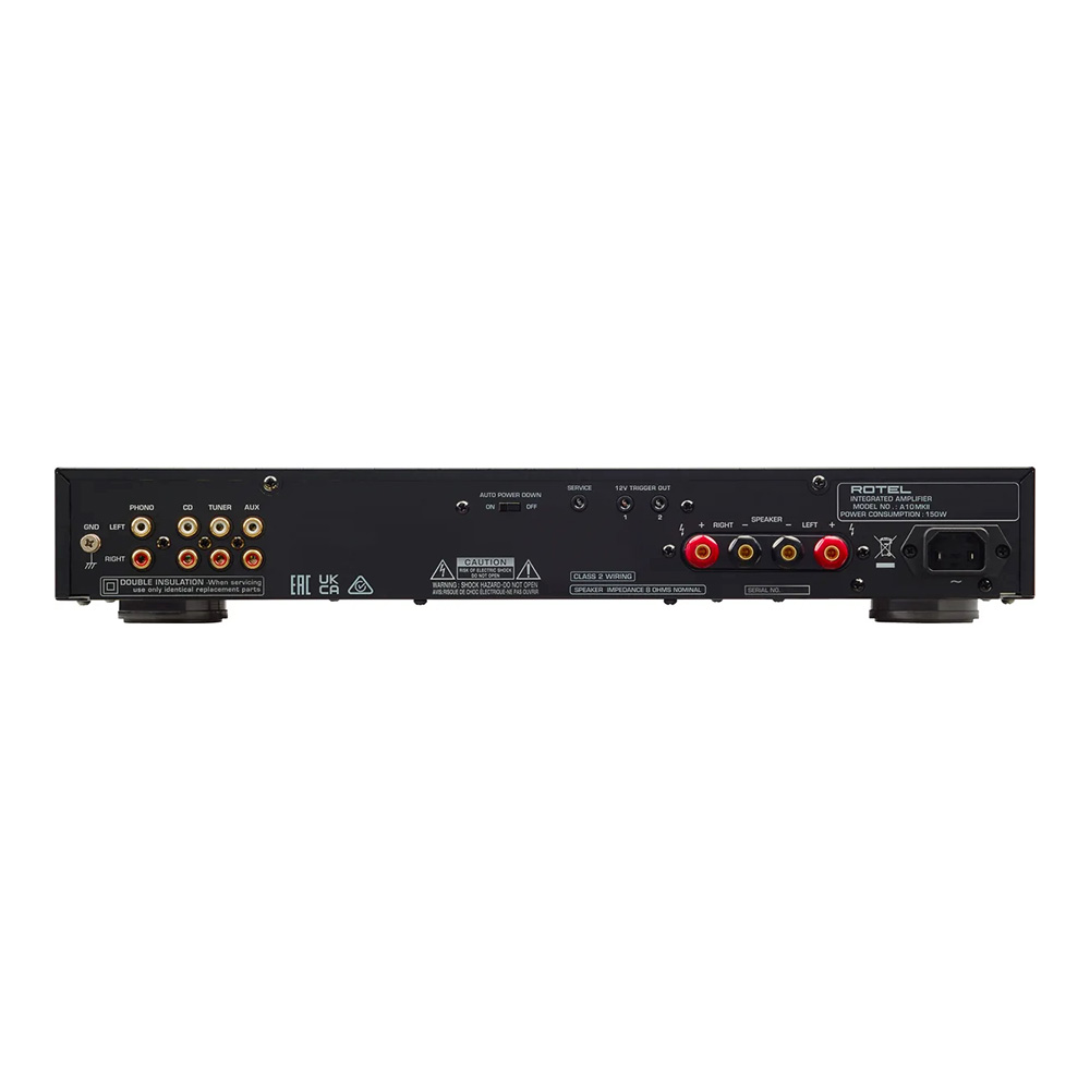Amplificateur intégré Rotel A10 MKII face arrière
