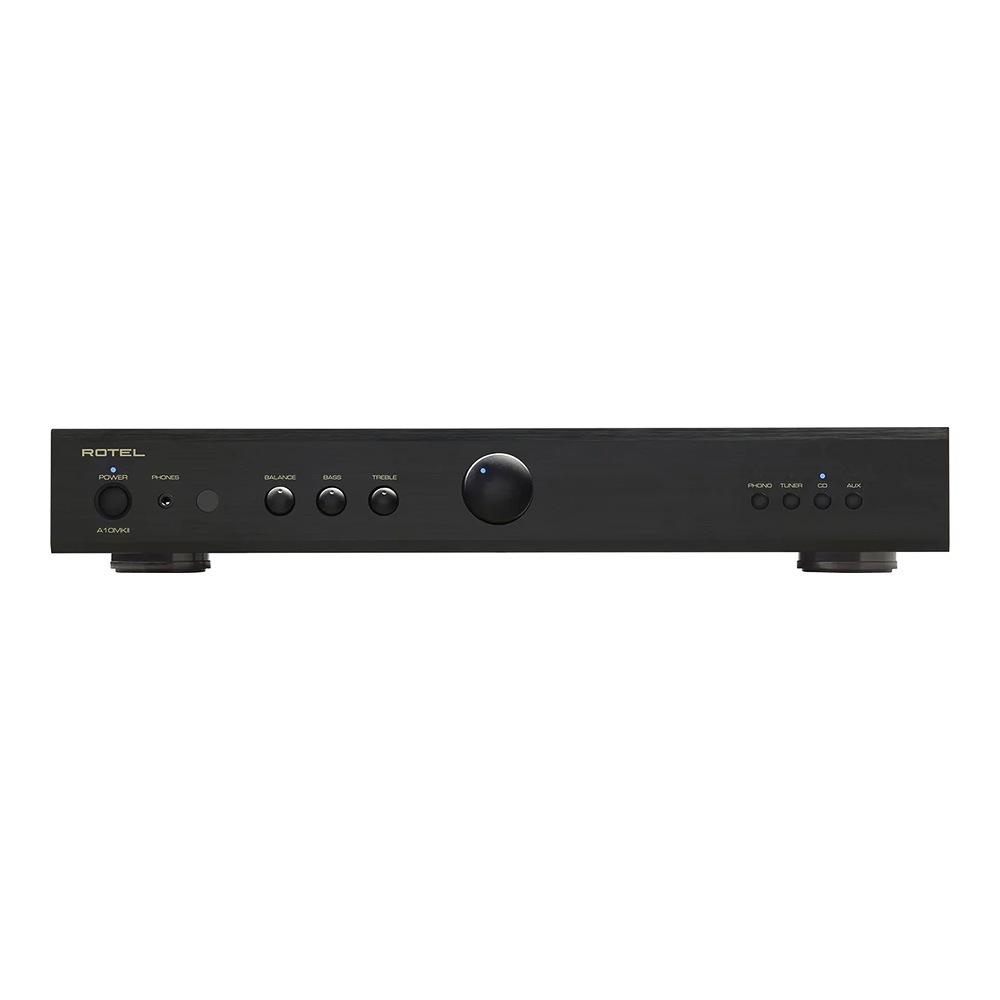 Amplificateur intégré Rotel A10 MKII noir face avant
