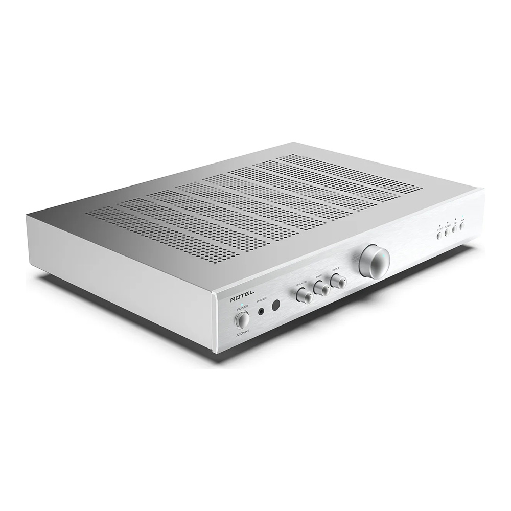 Amplificateur intégré Rotel A10 MKII silver vue oblique