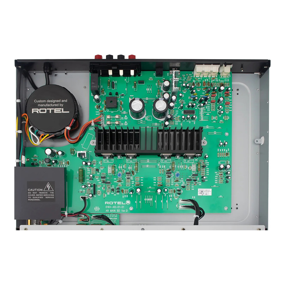 Amplificateur intégré Rotel A8 composants internes