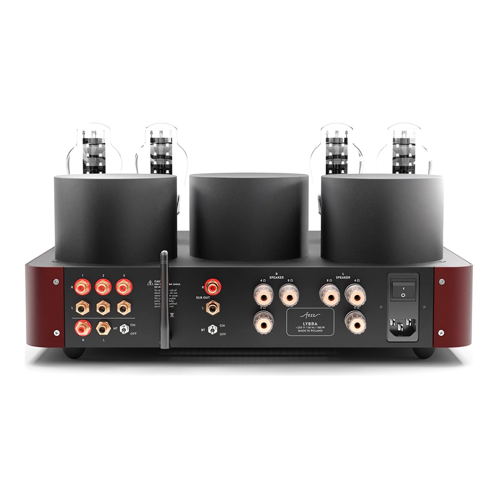 Amplificateur intégré à tubes Fezz Lybra 300B finition Big Calm face arrière