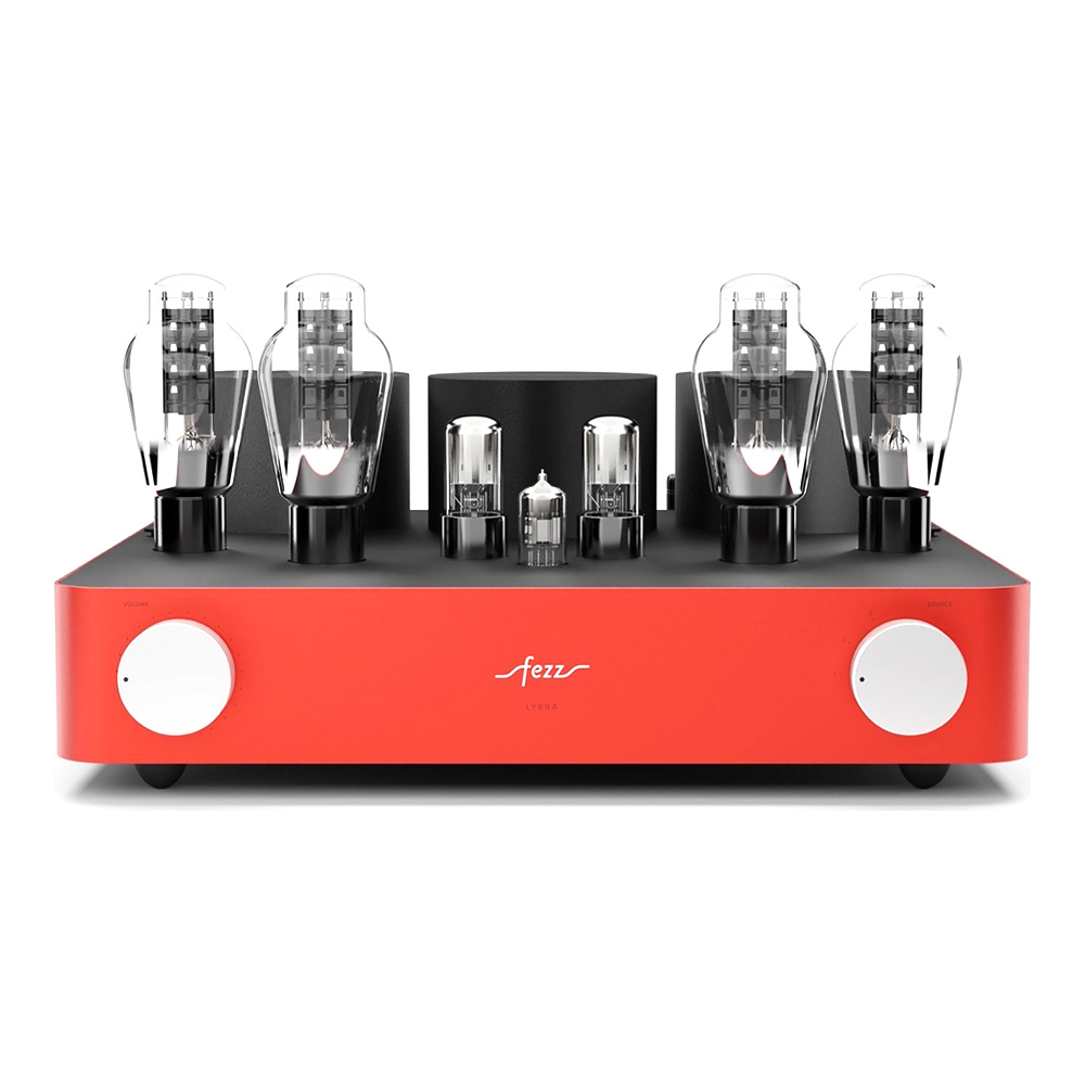 Amplificateur intégré à tubes Fezz Lybra 300B finition Burning Red face avant