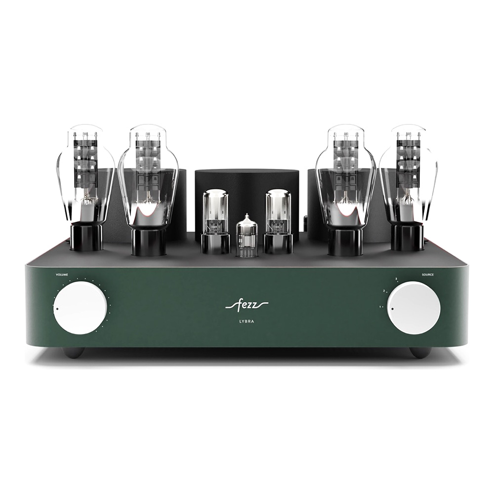 Amplificateur intégré à tubes Fezz Lybra 300B finition EverGreen face avant