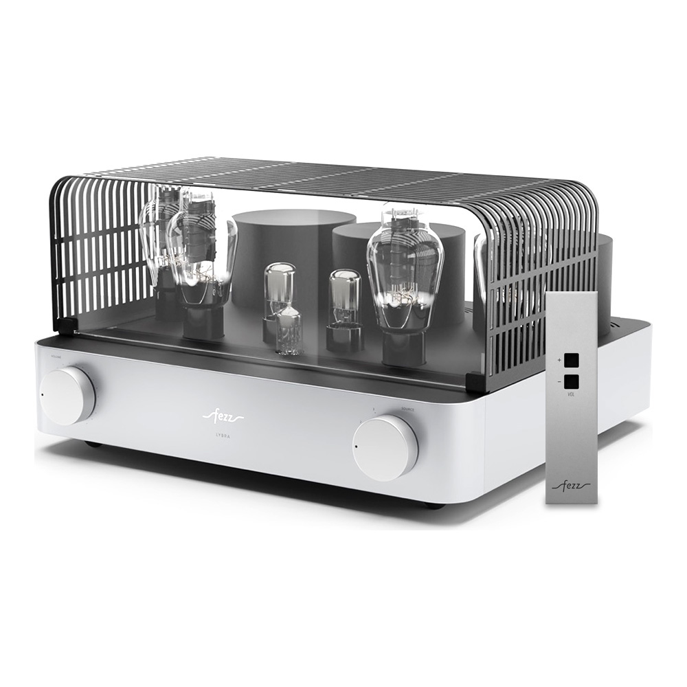 Amplificateur intégré à tubes Fezz Lybra 300B finition Moonlight avec grille amovible et télécommande