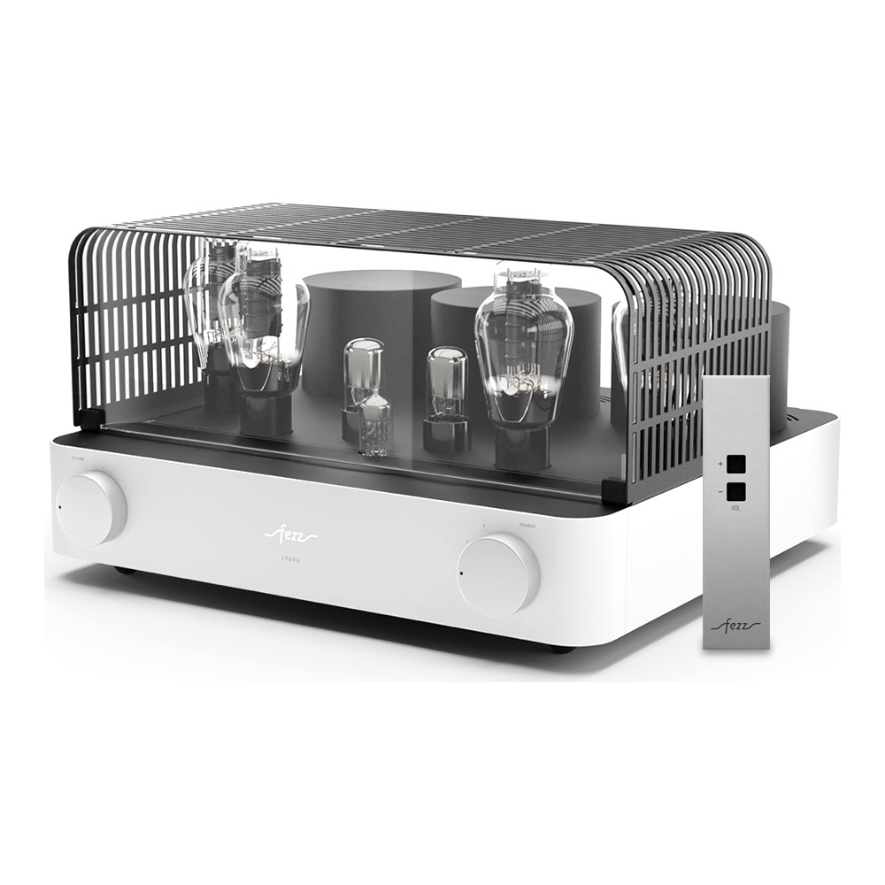 Amplificateur intégré à tubes Fezz Lybra 300B finition Republika avec grille amovible et télécommande