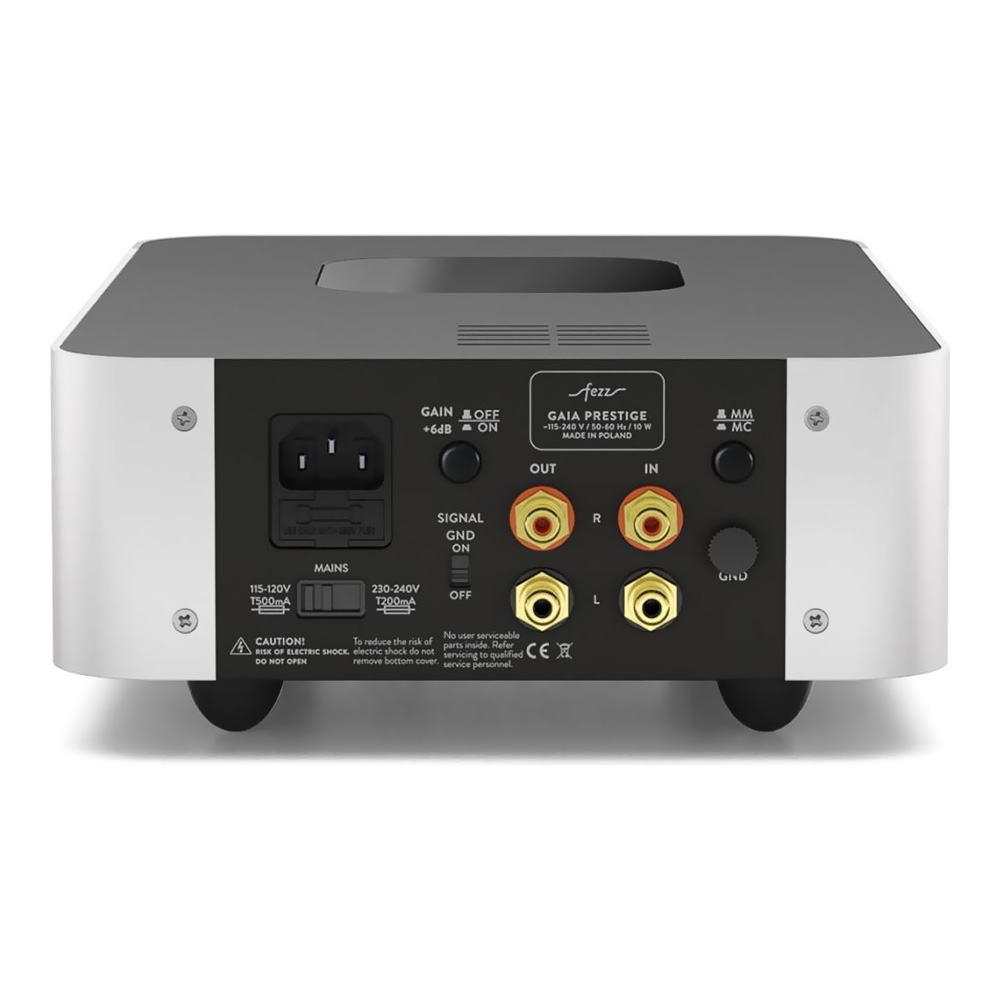 Préamplificateur phono Fezz Gaia Prestige finition Moonlight face arrière