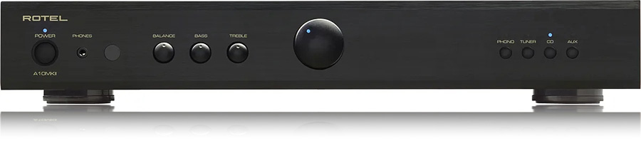 face avant du Rotel A10 MKII avec commandes de tonalité et volume