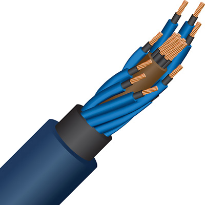 Détail interne du Wireworld Stratus 10 Mini Power avec conducteurs gainés et architecture optimisée