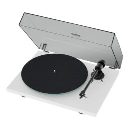 Platine vinyle Pro Ject T1 EVO BT finition blanche avec capot