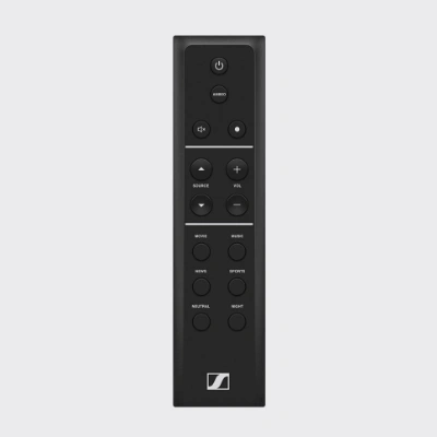 Sennehiser Ambeo Soundbar Plus remote 400px