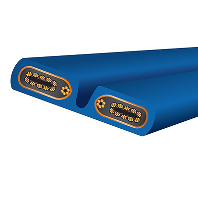 Vue coupe interne du Wireworld stratus 10 power avec son architecture blindée optimisée