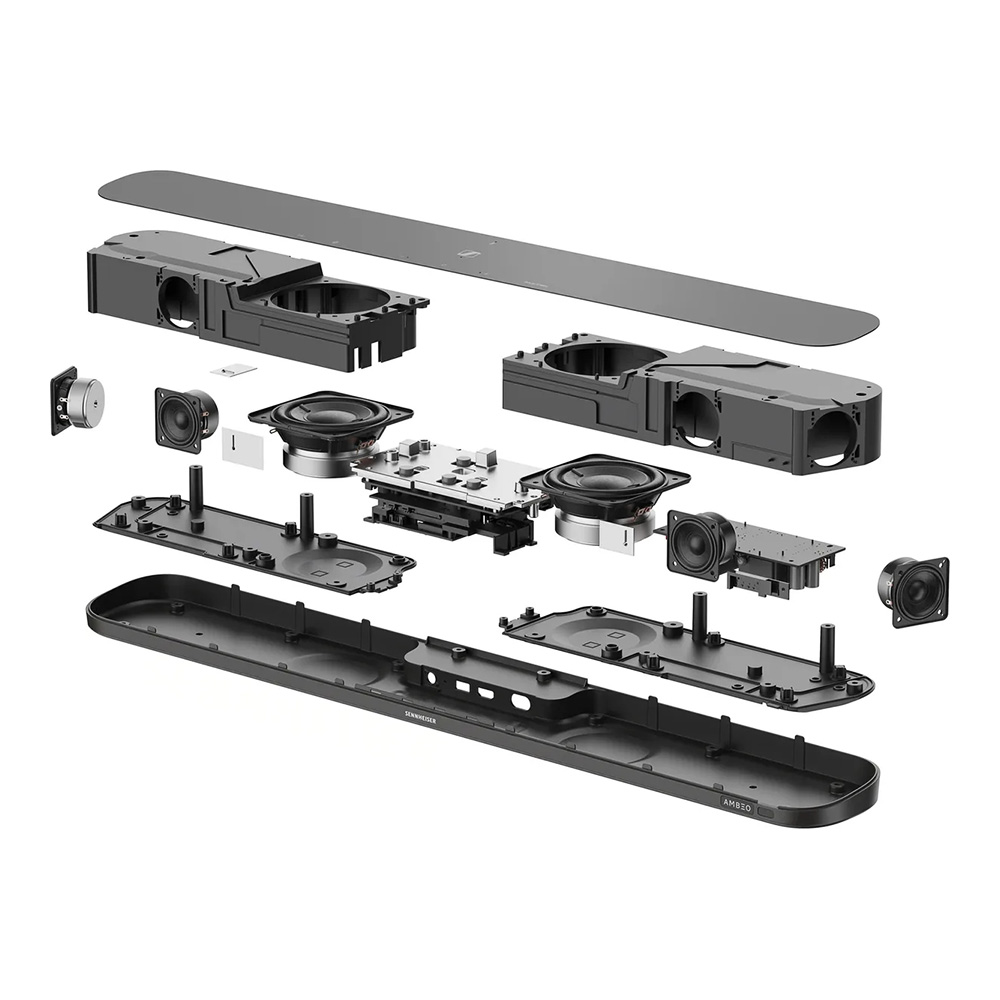 Vue éclatée de la Sennheiser Ambeo Soundbar Mini
