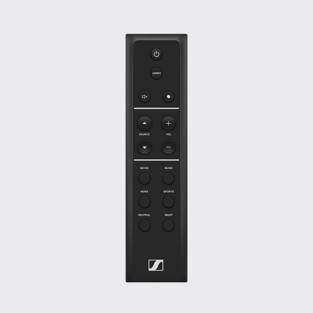 sennheiser soundbar ambeo plus remote