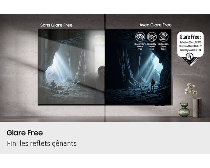 SAMSUNG QE77S95F ANTI REFLET