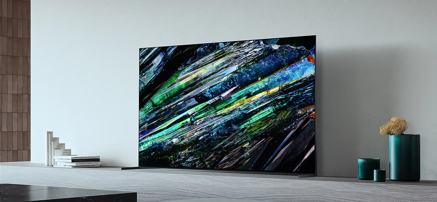 Sony-Bravia-XR-55A95L-avec-ecran-allume