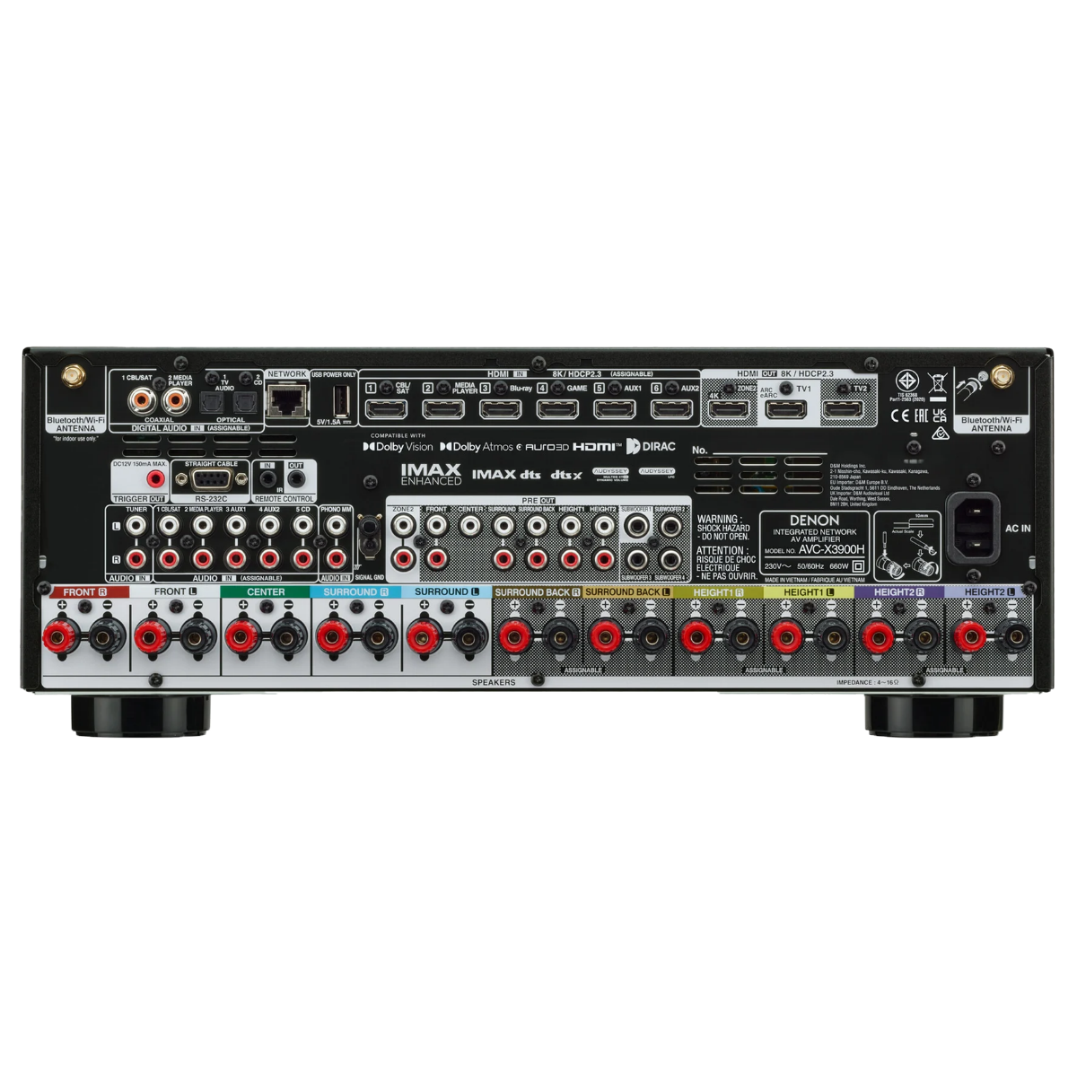 Denon avc x3900h vue arriere