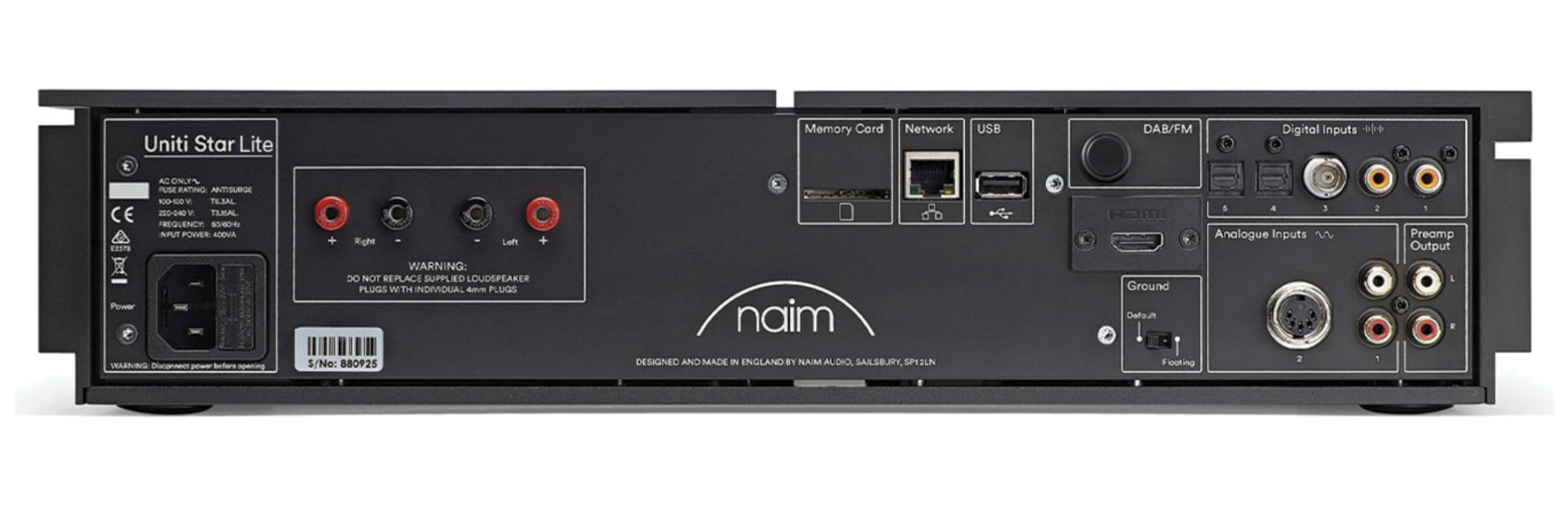 NAIM UNITI STAR LITE AMPLI RESEAU HIFI ampli streamer connection