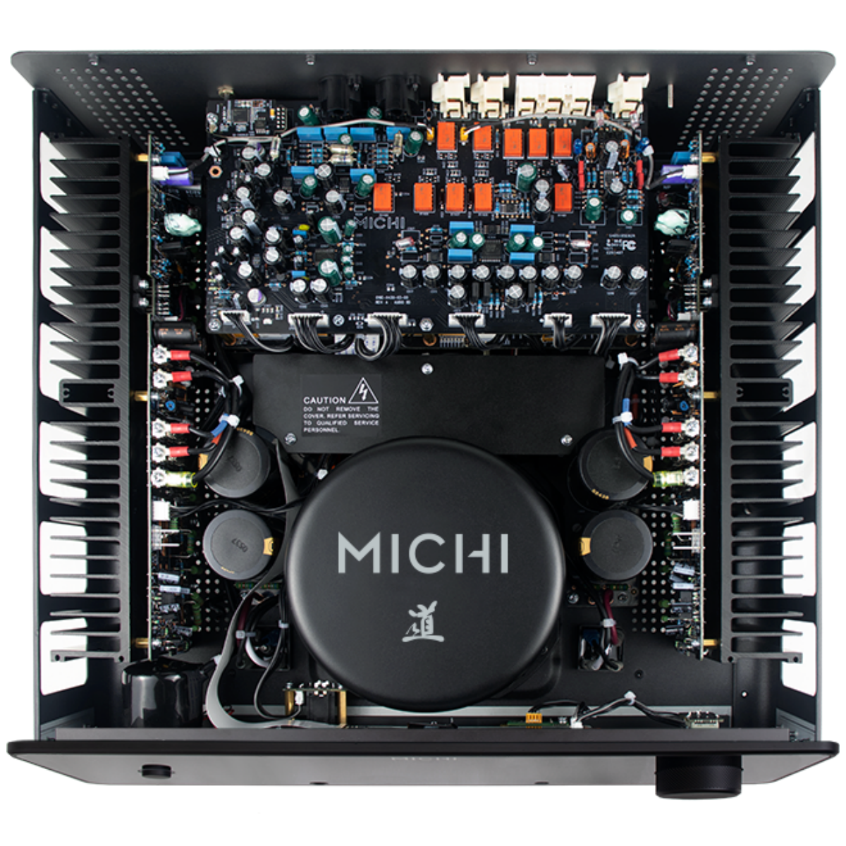 Rotel Michi X430 6 Rotel X430 Michi prestige amplificateur hifi haut de gamme vue intérieure