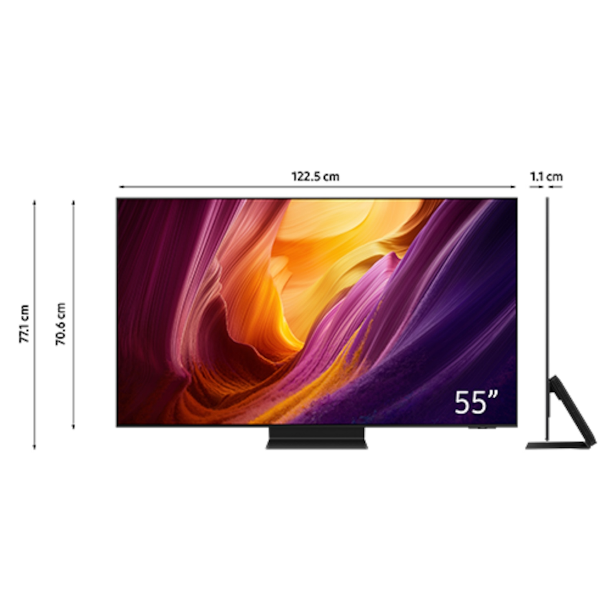 Samsung Oled QE55S95H | S95H (2026) 3 Samsung Oled QE55S95H dimensions