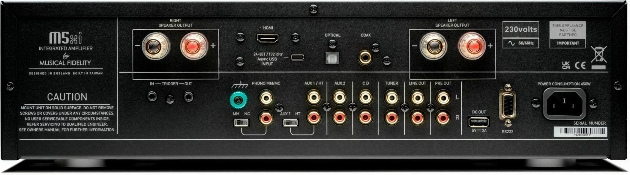 musical fidelity M5xi noir connection